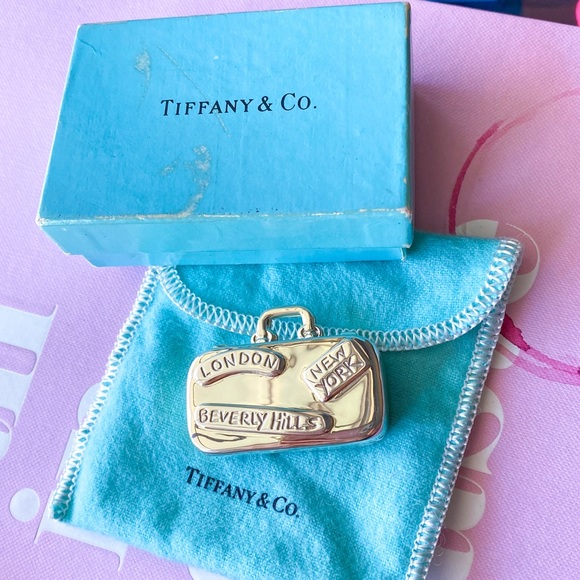 Tiffany & Co. Sterling Silver Travel Luggage Suitcase Pill or Trinket Box - Picture 11 of 11